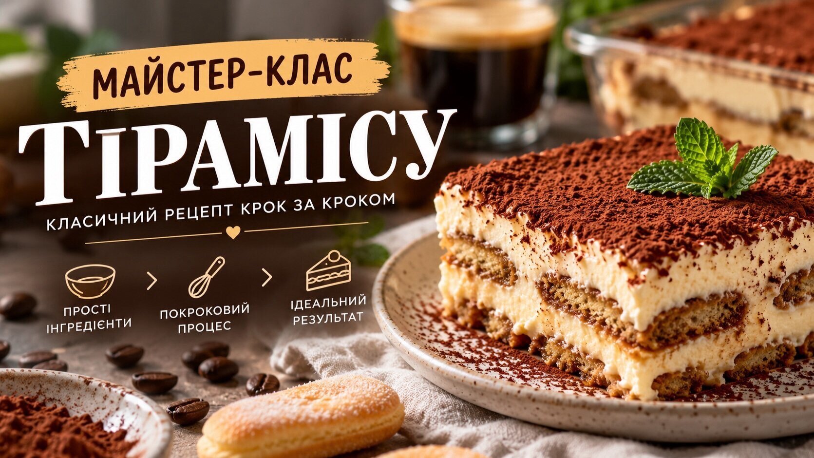 Майстер-клас «Тірамісу: солодка магія Італії» 🇮🇹